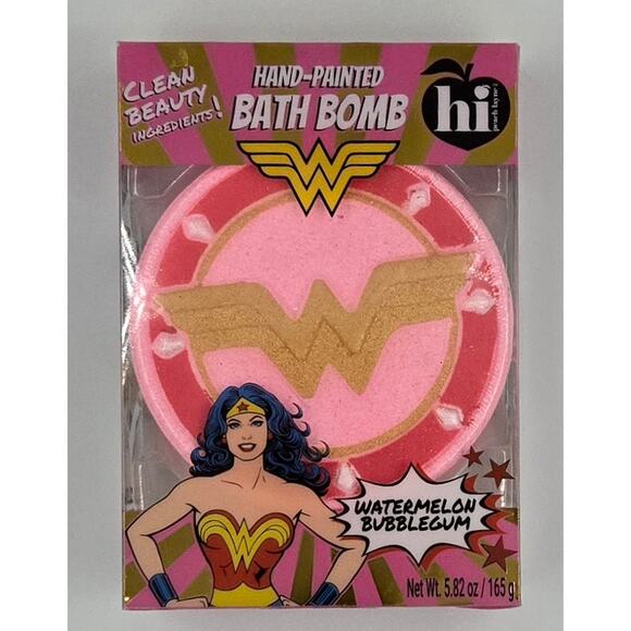 Wonder Woman 5.82 oz Watermelon Bubblegum Scented Bath Bomb - Picture 1 of 8
